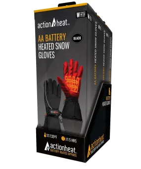 ActionHeat AA Men's Battery Heated Snow Gloves - 3pk PDQ