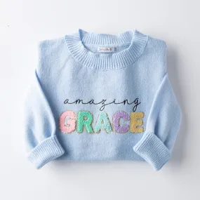 Amazing Grace Fuzzy Sequin Sweater - 10