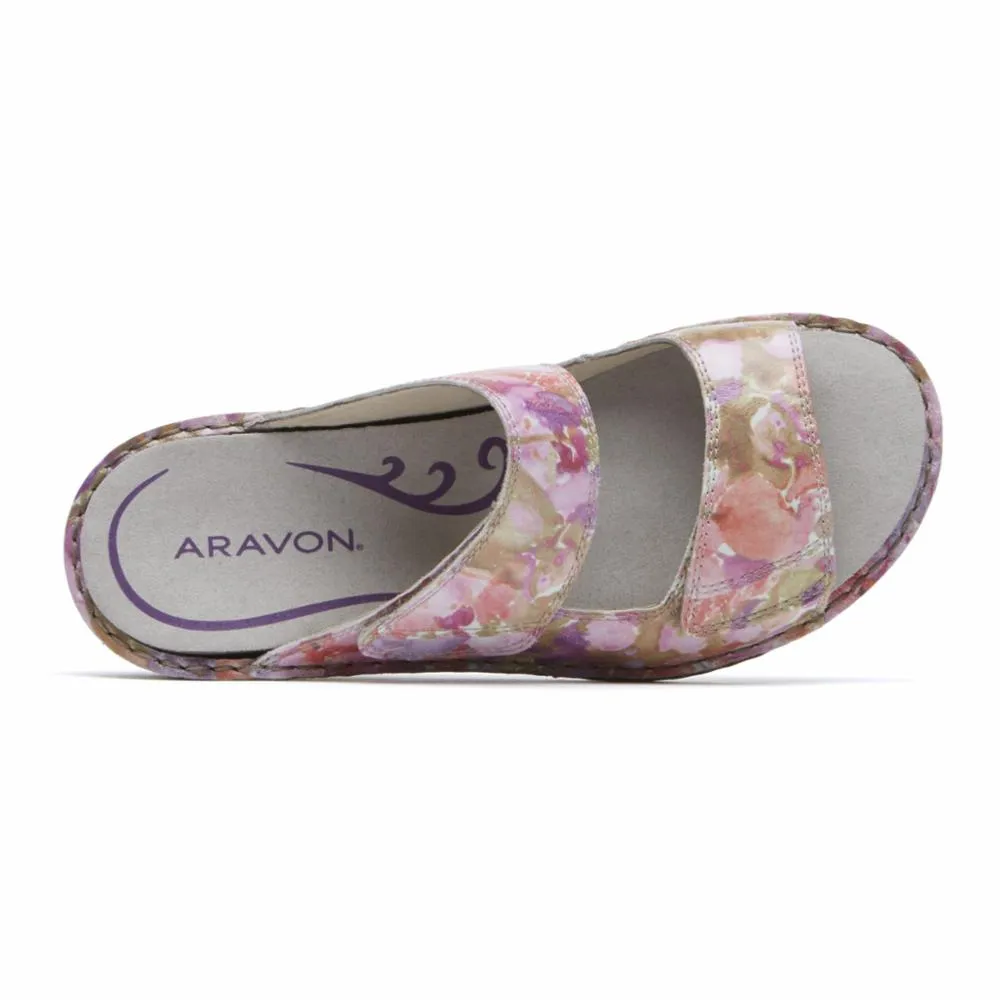 Aravon CAMBRIDGE 2 STRAP PINK/FLORAL