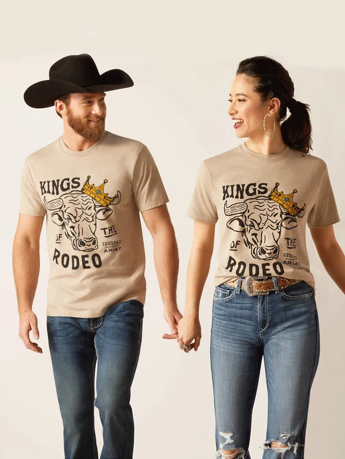 Ariat 10047841 Unisex Sendero King Cow T-Shirt Oatmeal Heather