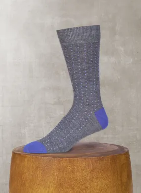 Birdseye Cotton/Coolmax®  Sock in Medium Grey