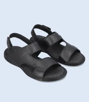 BM6216-Black-Men Sandal