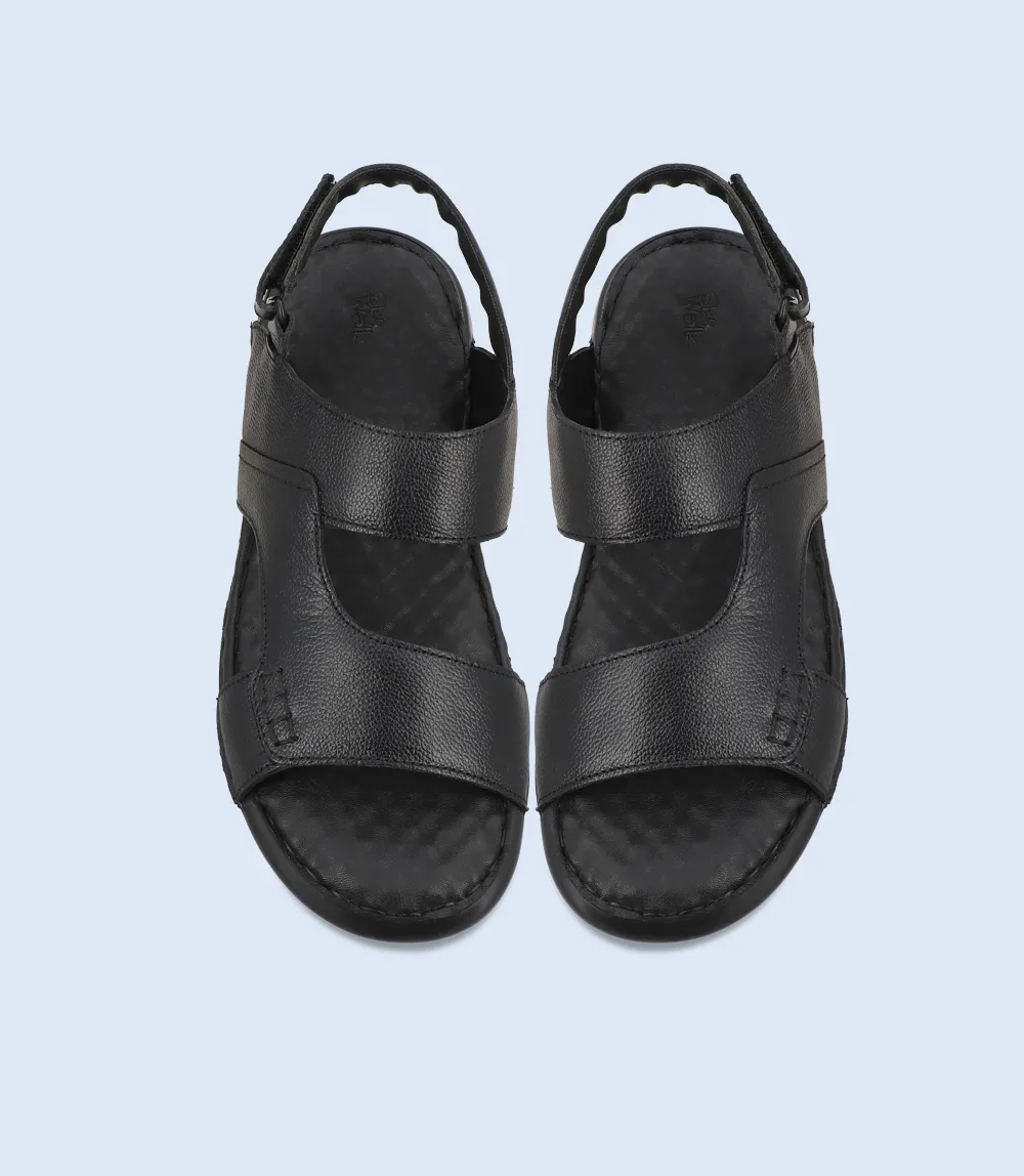 BM6216-Black-Men Sandal