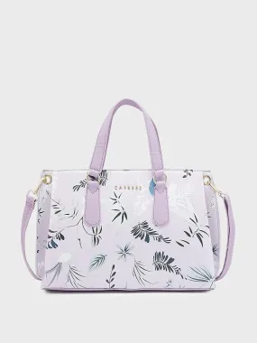 Caprese Gemma Satchel Medium Purple