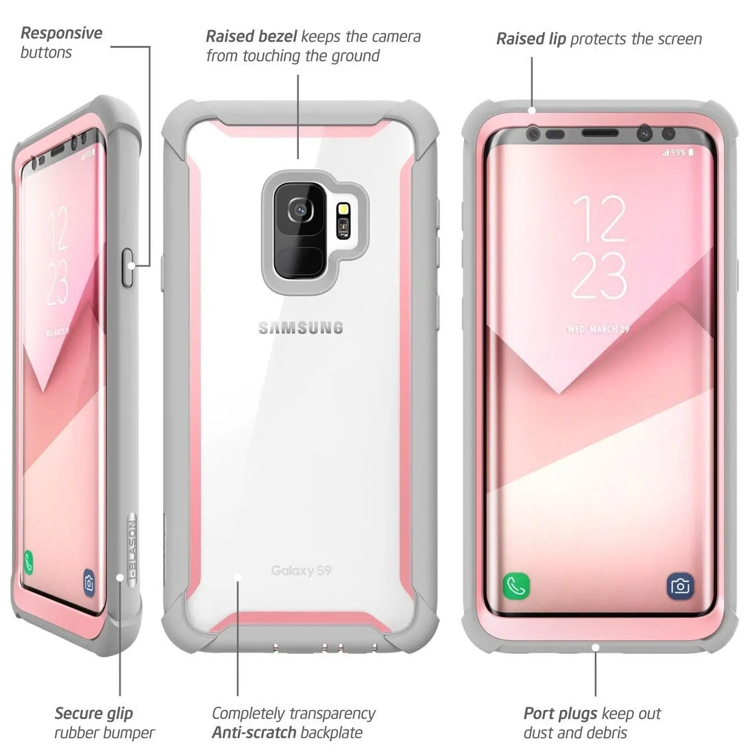 Galaxy S9 Ares Case(open box) - Pink