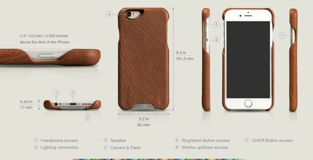 Grip - Premium iPhone 6 Plus/6s Plus Leather Case