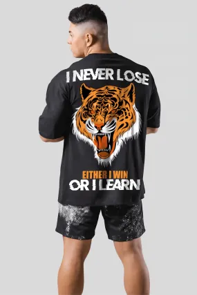 I NEVER LOSE ROAR OVERSIZED T-SHIRT (BLACK)