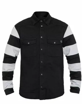 John Doe XTM Motoshirt Textile Jacket AAA RATED- Prison Stripe