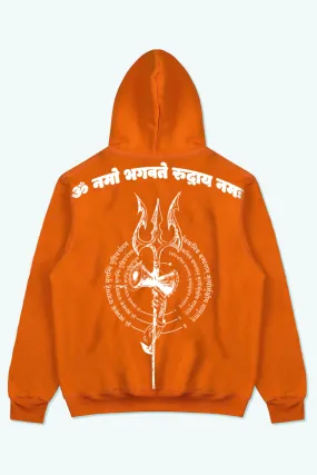 LORD SHIVA IMMORTAL OVERSIZED HOODIE (ORANGE)