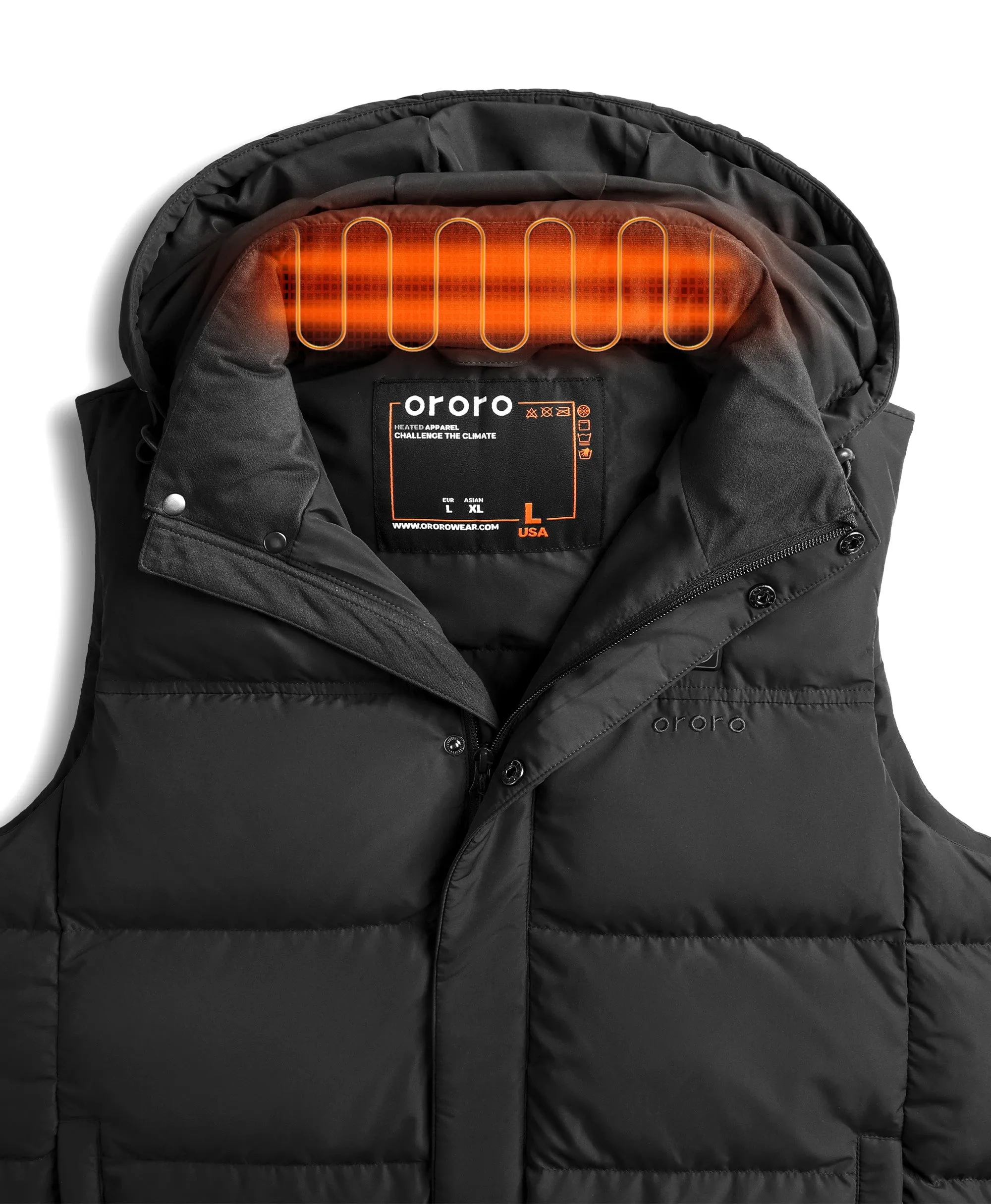 Men's Heated Down Vest (Apparel Only)