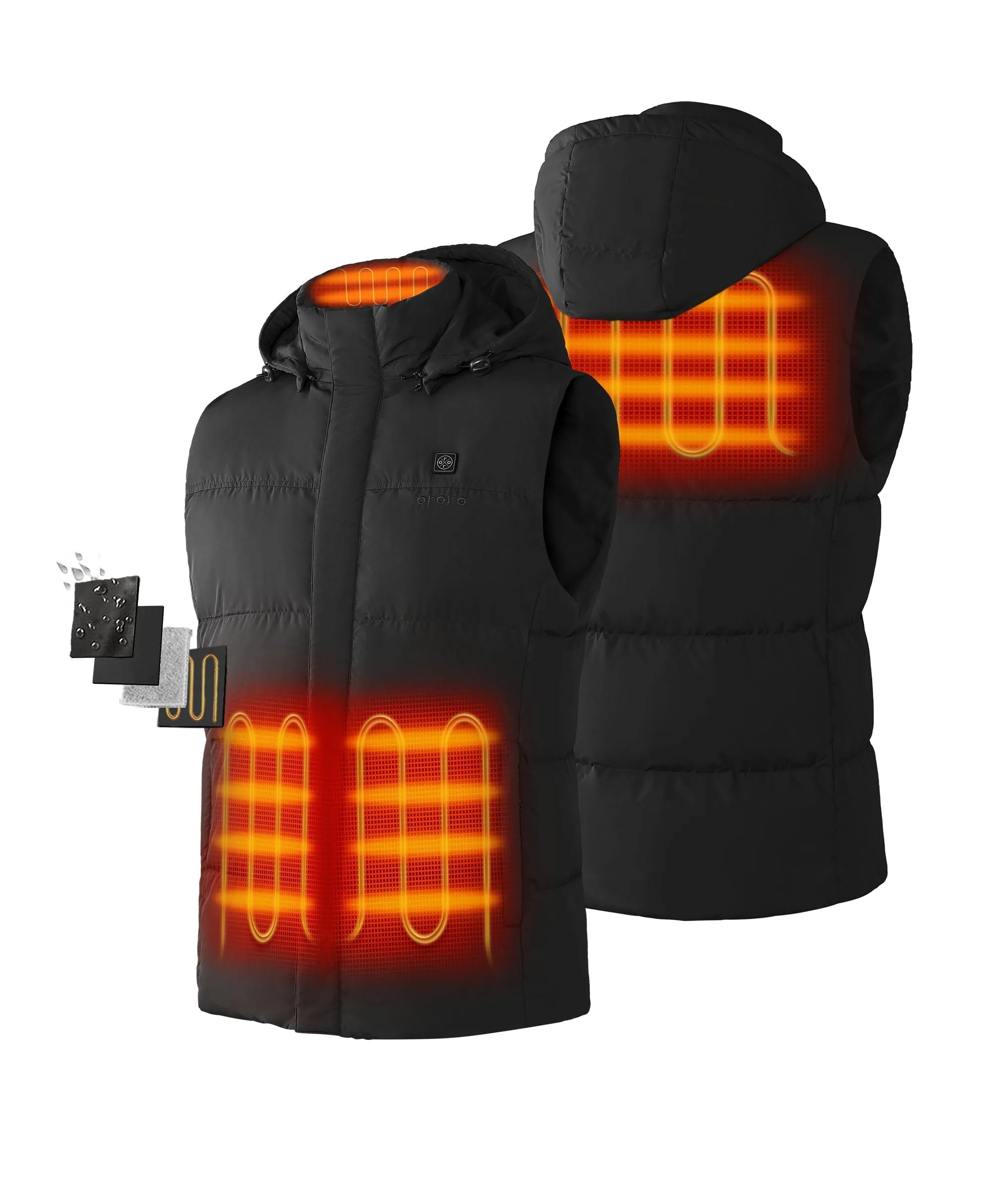 Men's Heated Down Vest (Apparel Only)