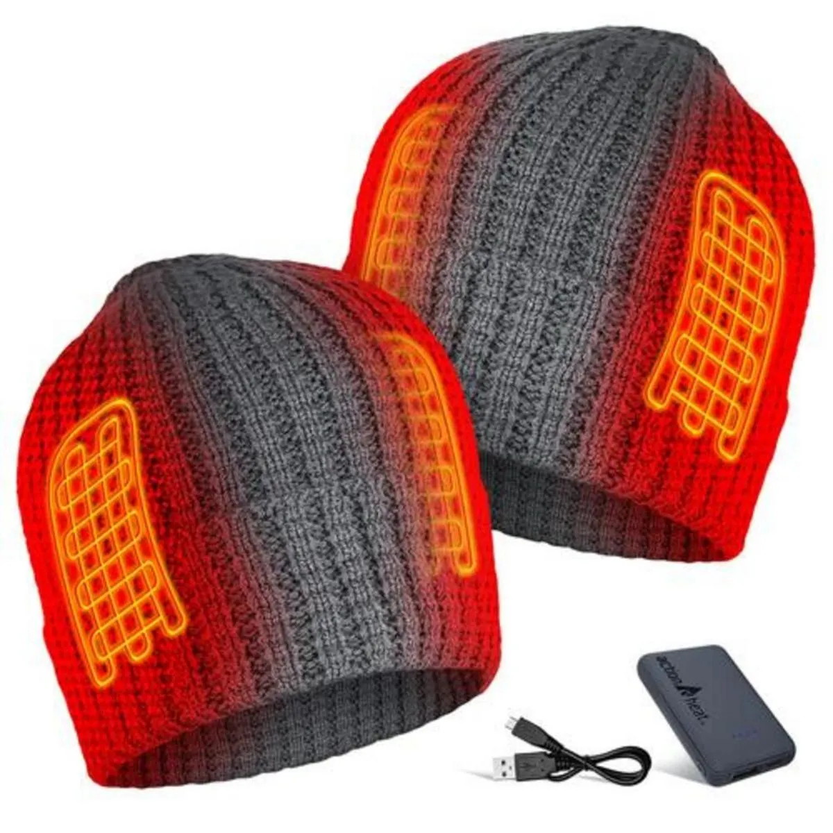 Open Box ActionHeat 5V Battery Heated Waffle Knit Hat