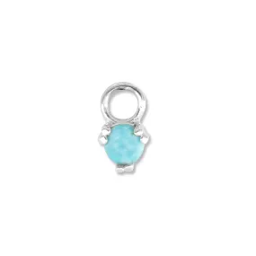 Orb Turquoise Silver Charm